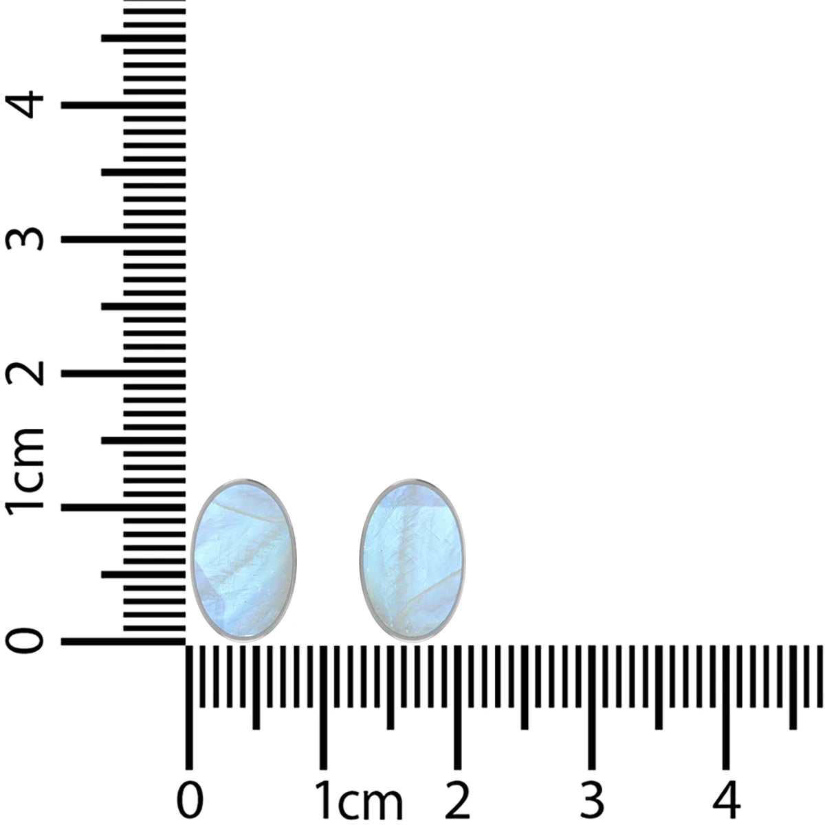 rainbow moonstone cab earrings