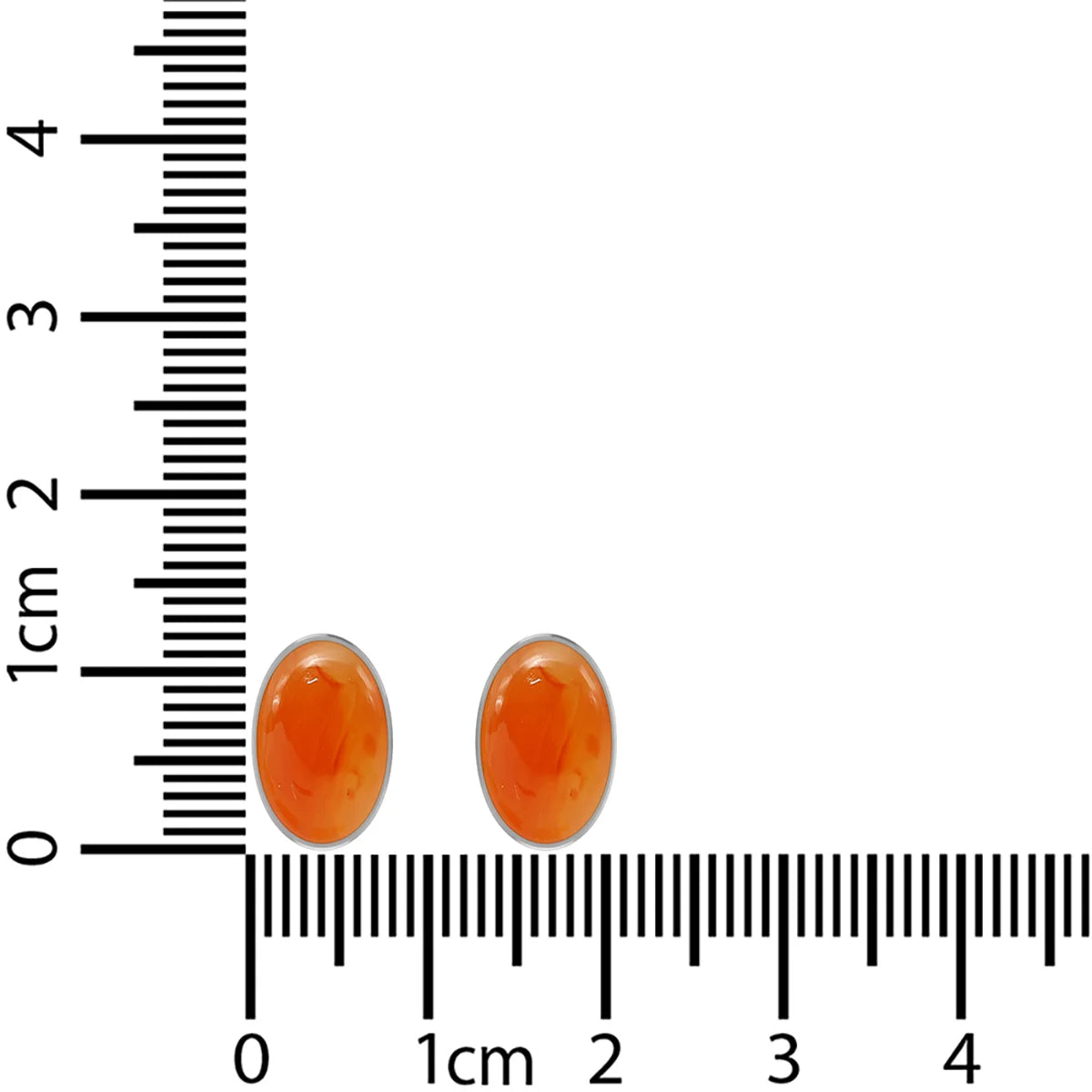 carnelian cab pear earrings