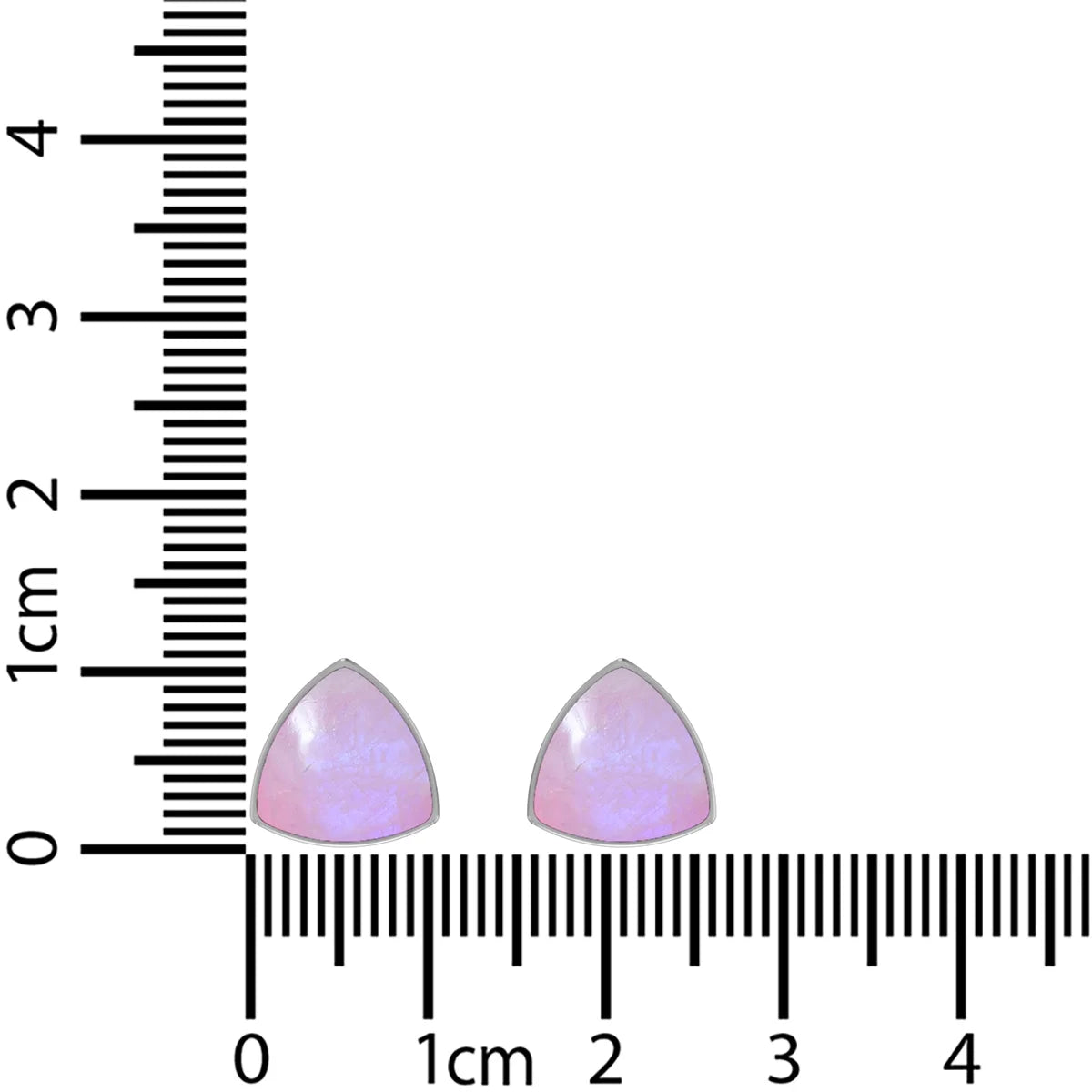 pink moonstone cab earrings