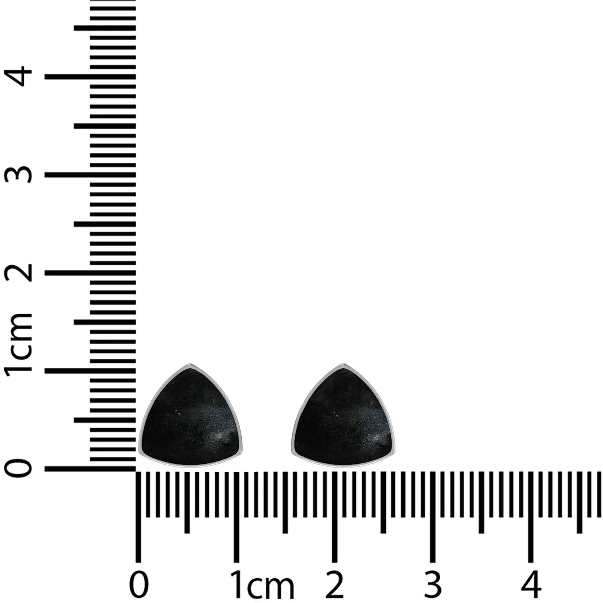 black tourmaline cab earrings