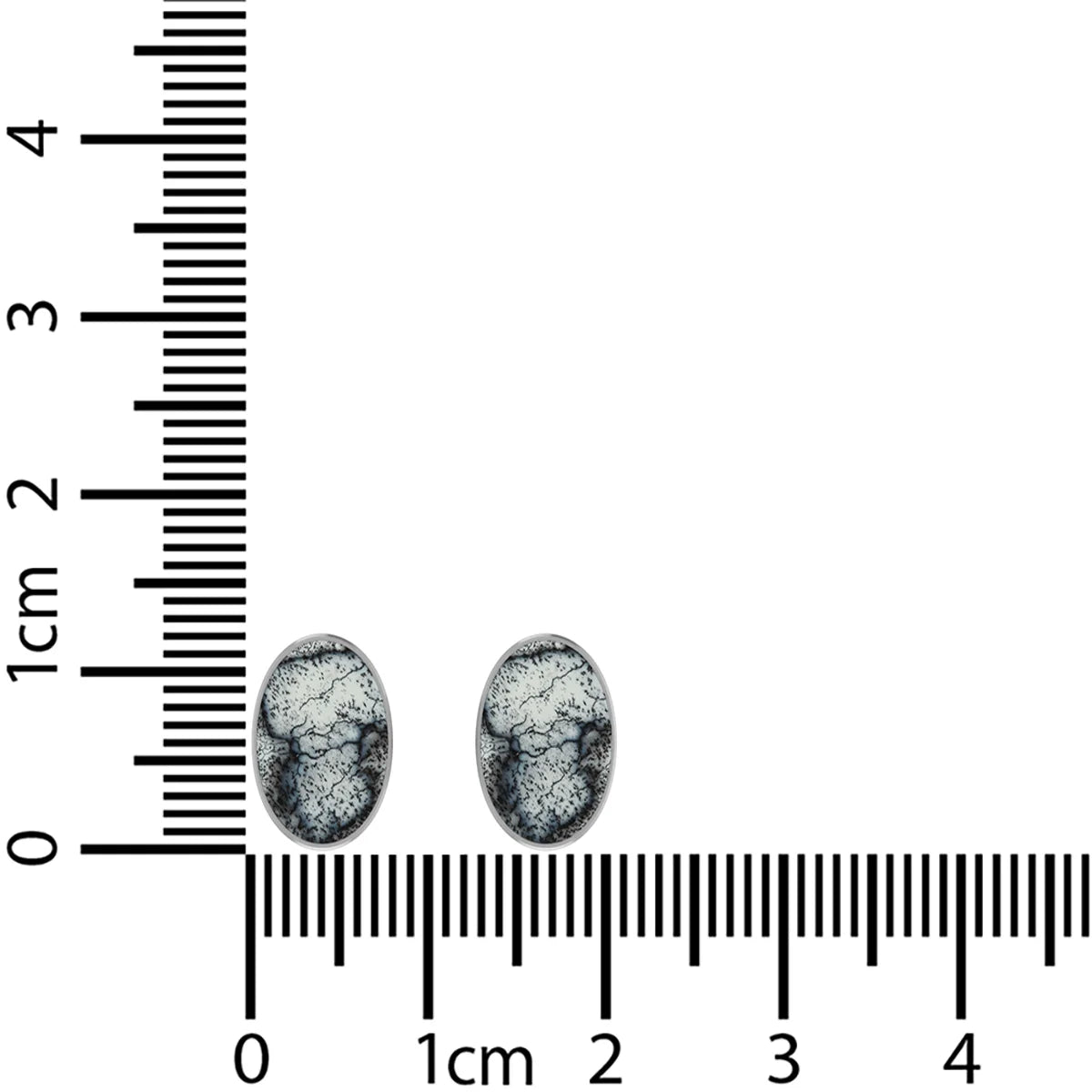 dendritic opal cab earrings