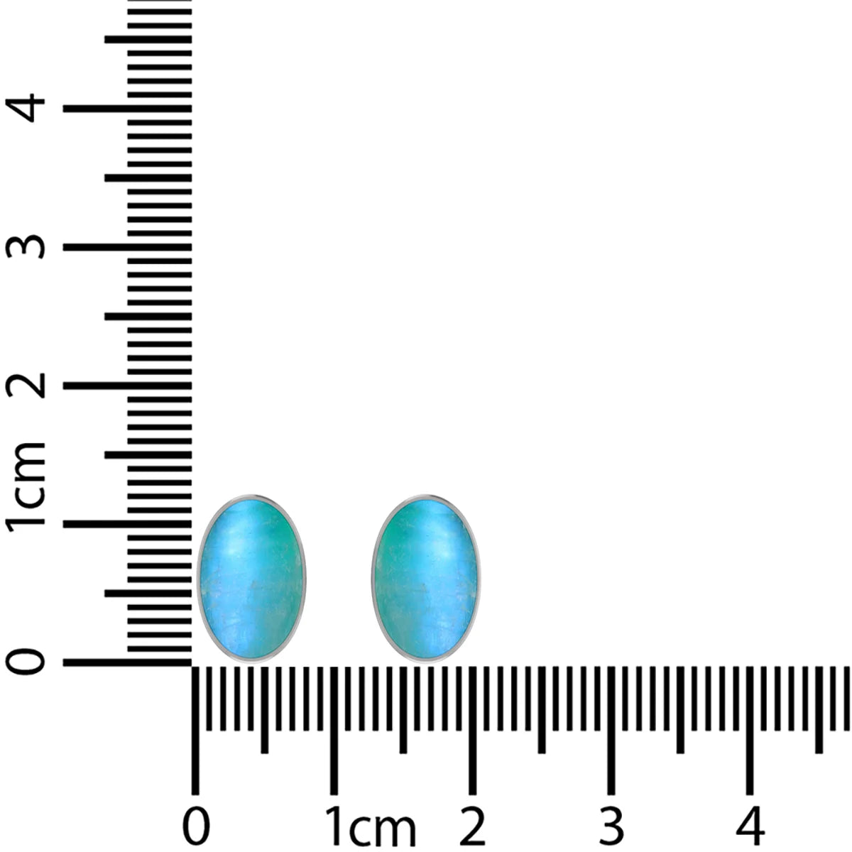 green moonstone cab earrings