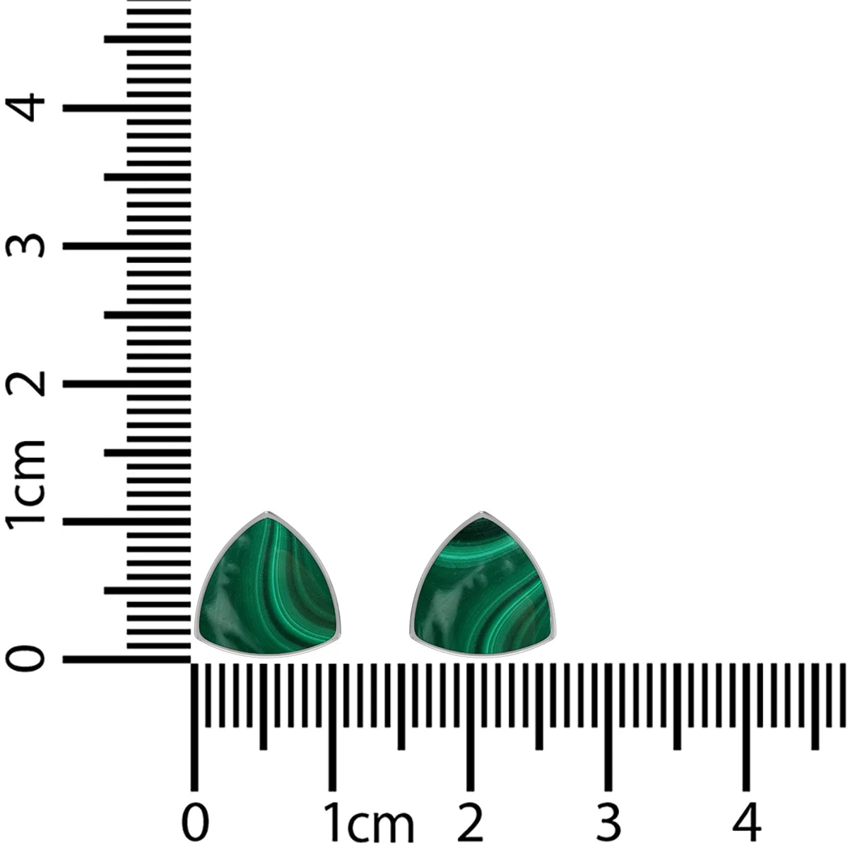 malachite cab earrings