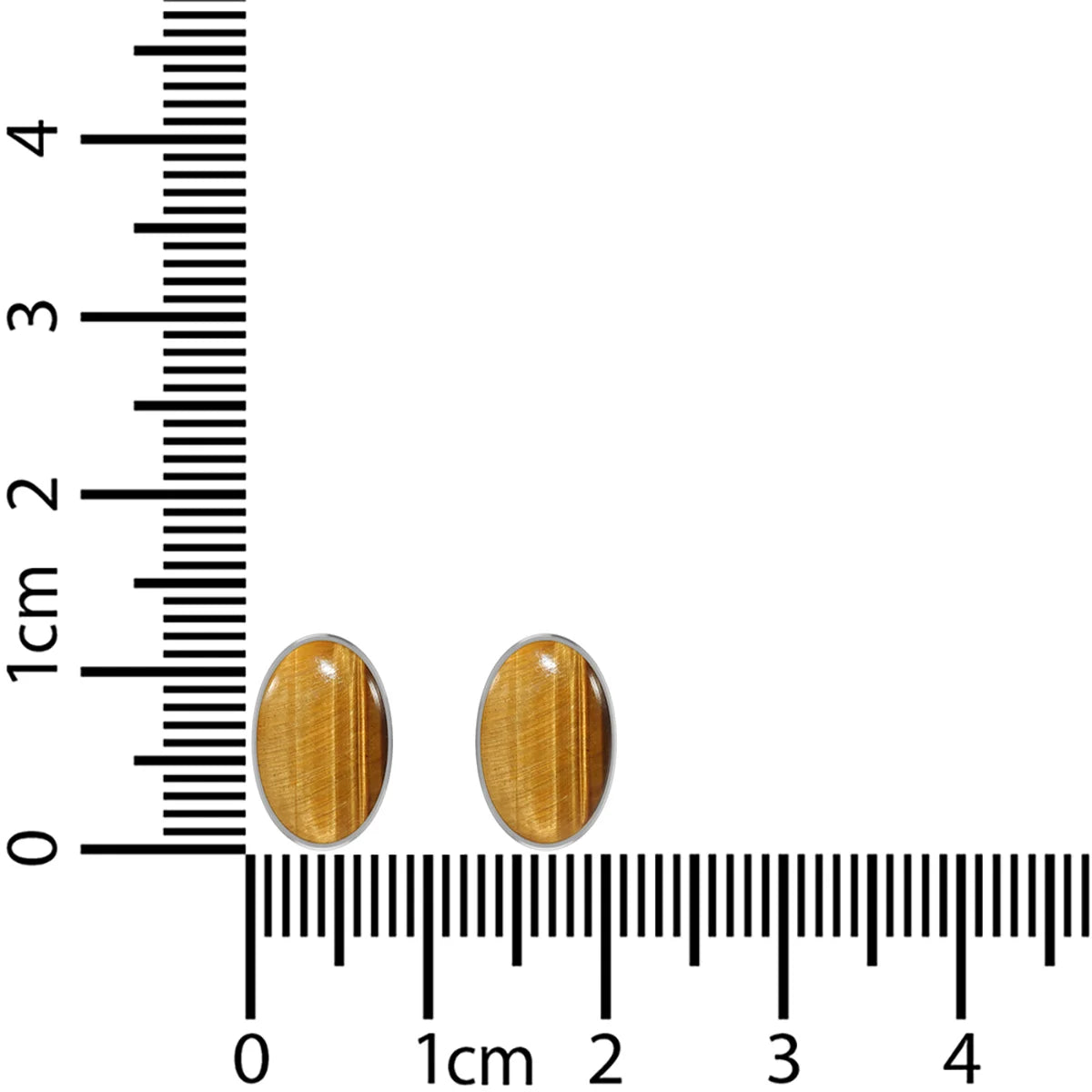 tiger eye cab earrings