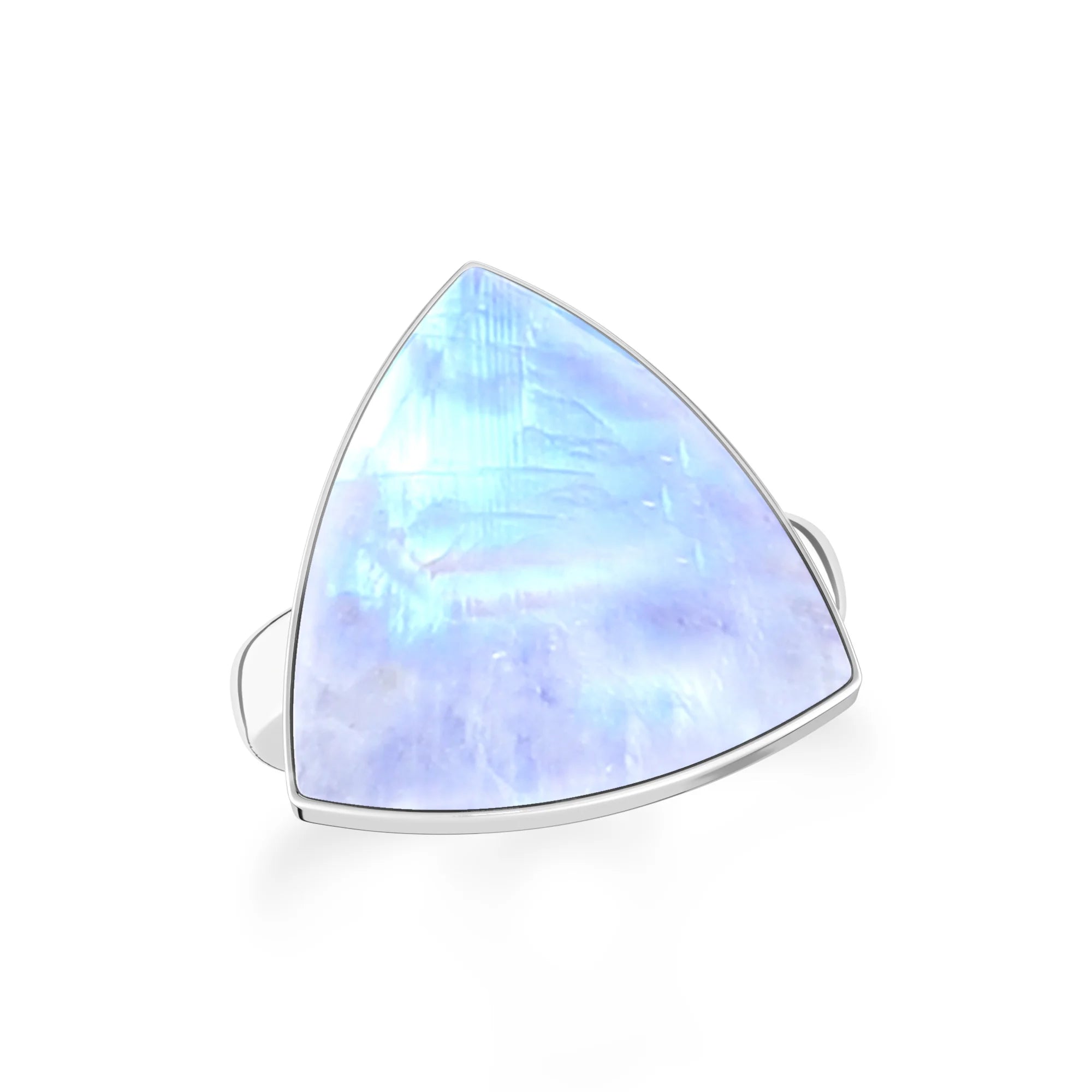 purple-moonstone bezel-set ring