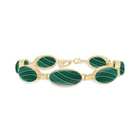 malachite chain bracelet