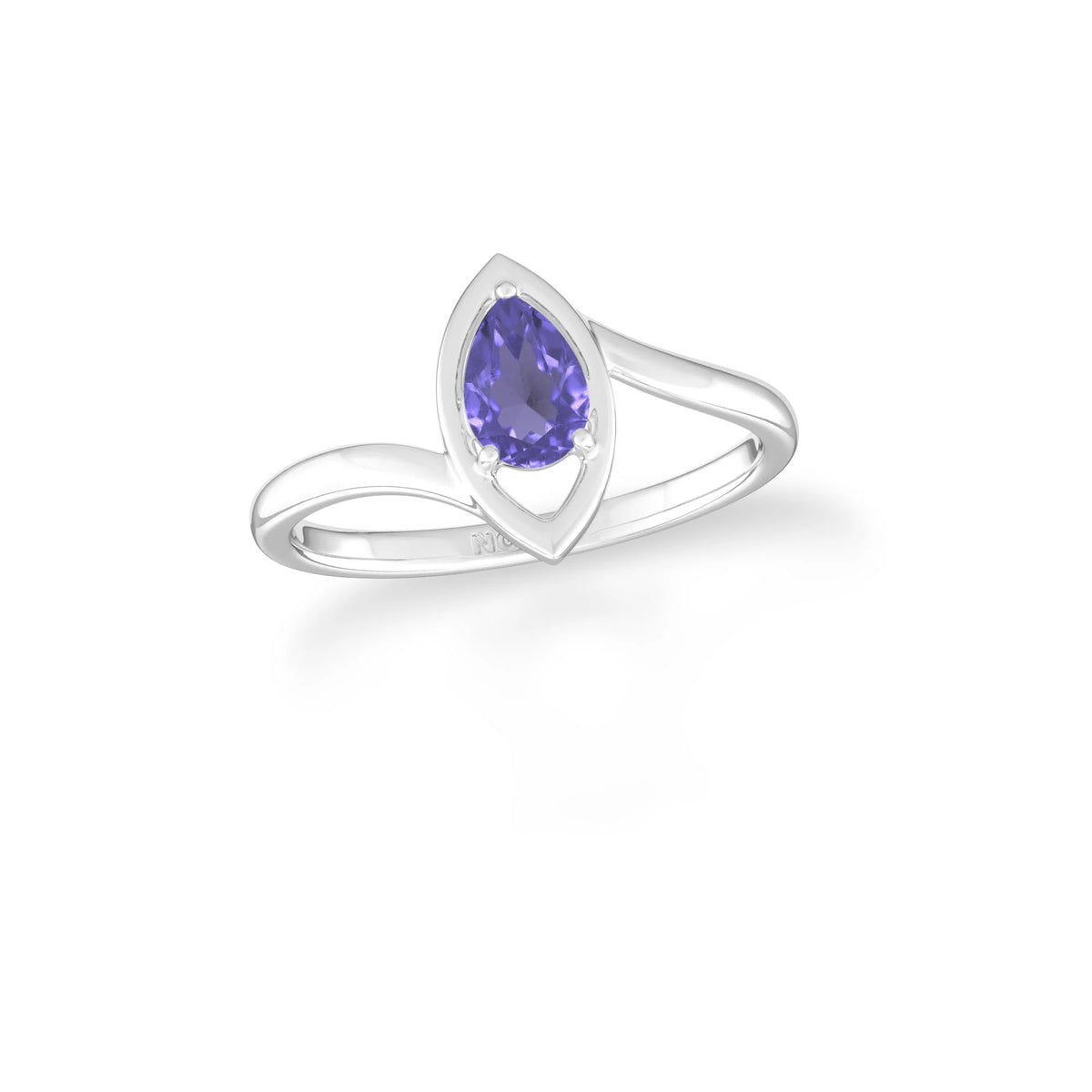 natural rainbow moonstone ring for women in sterling silver