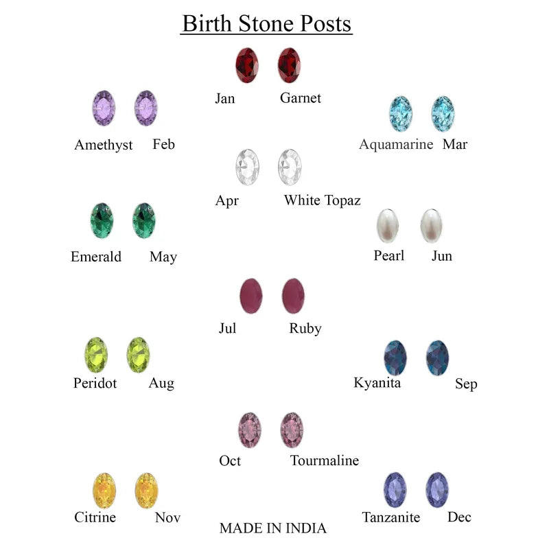 birthstone earrings