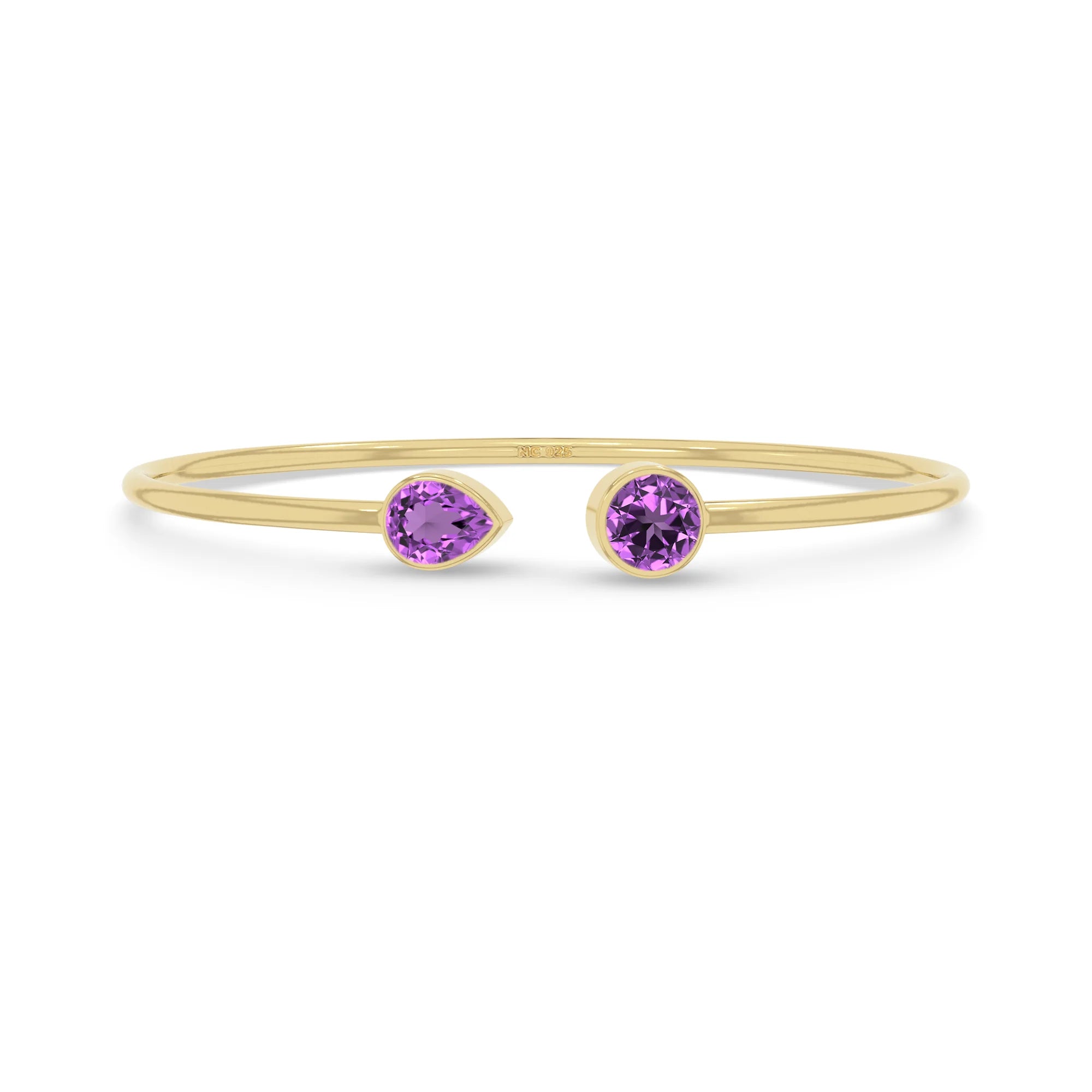 amethyst cut bracelet