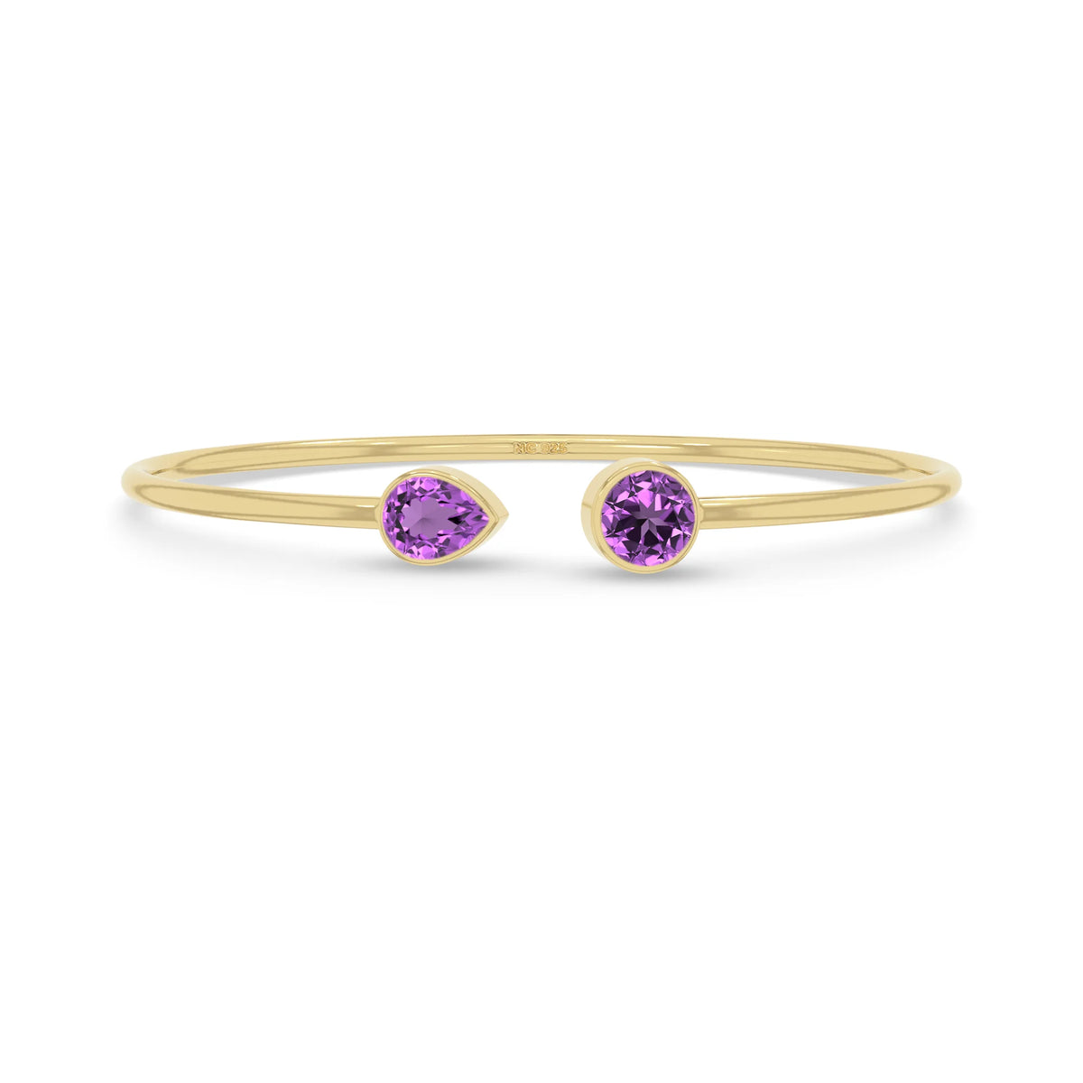 amethyst cut bracelet