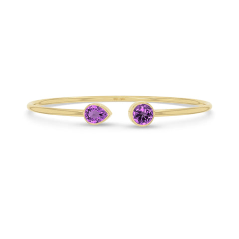 amethyst cut bracelet