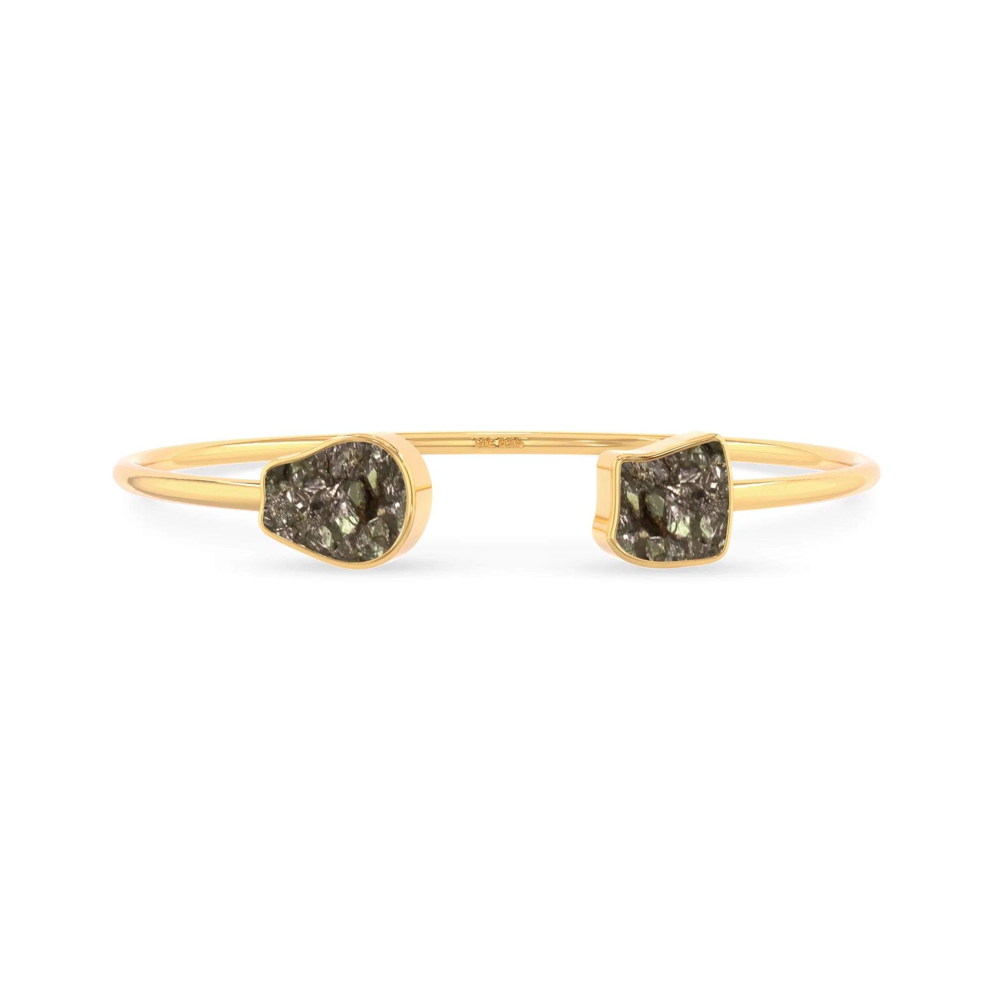 pyrite twister bracelet