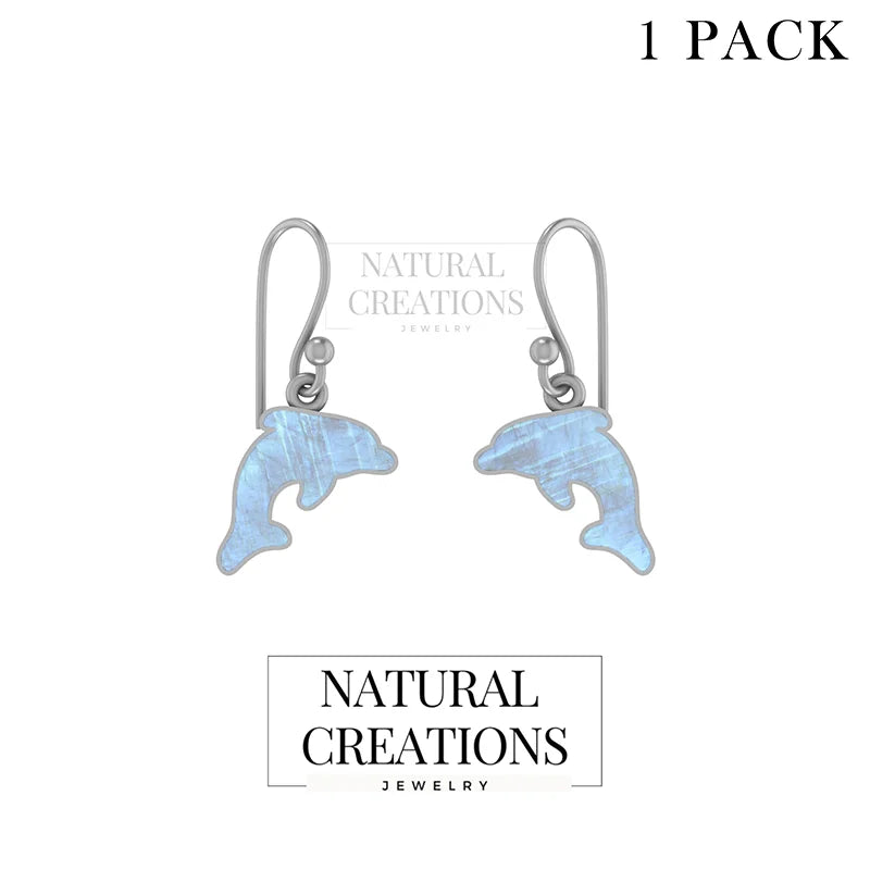 rainbow moonstone earrings