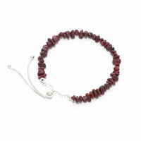 ruby rough bracelet