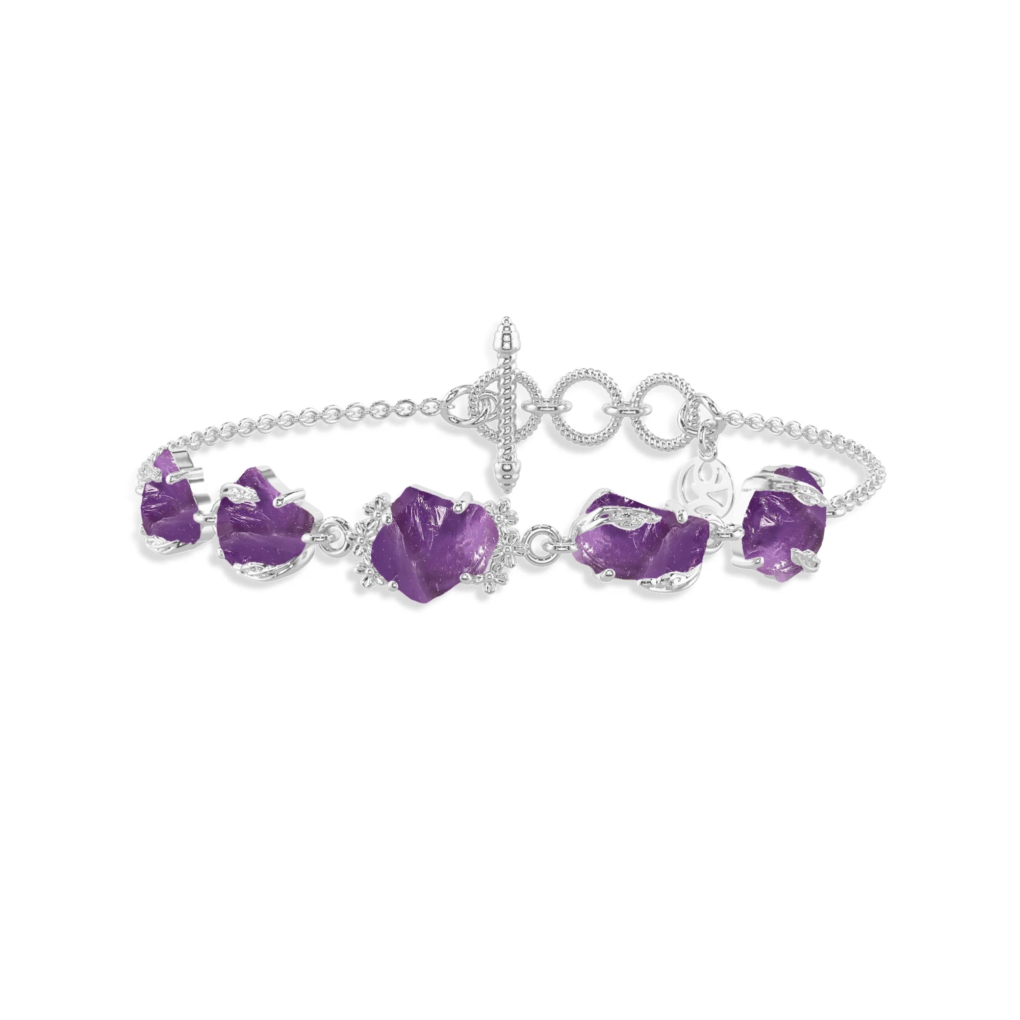 amethyst rough bracelet