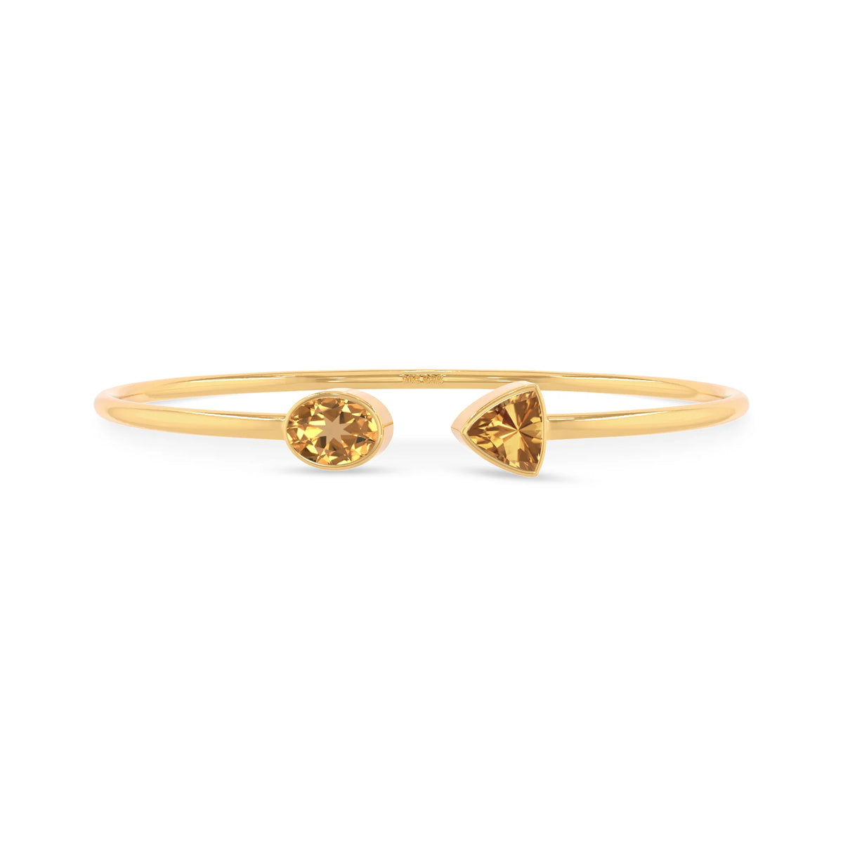 citrine cut bracelet