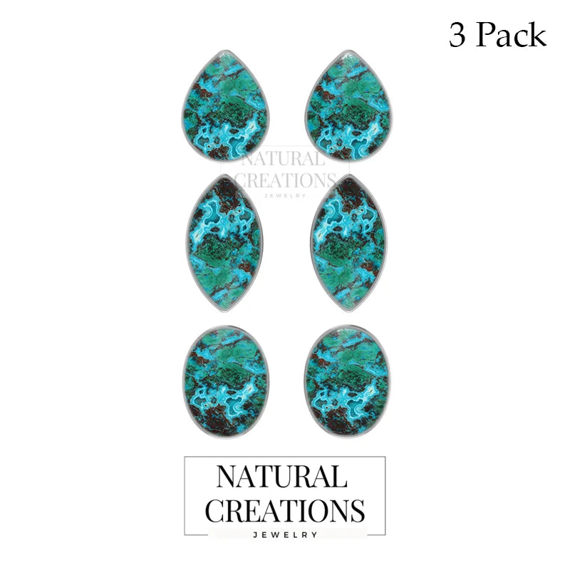 shattuckite cab earrings