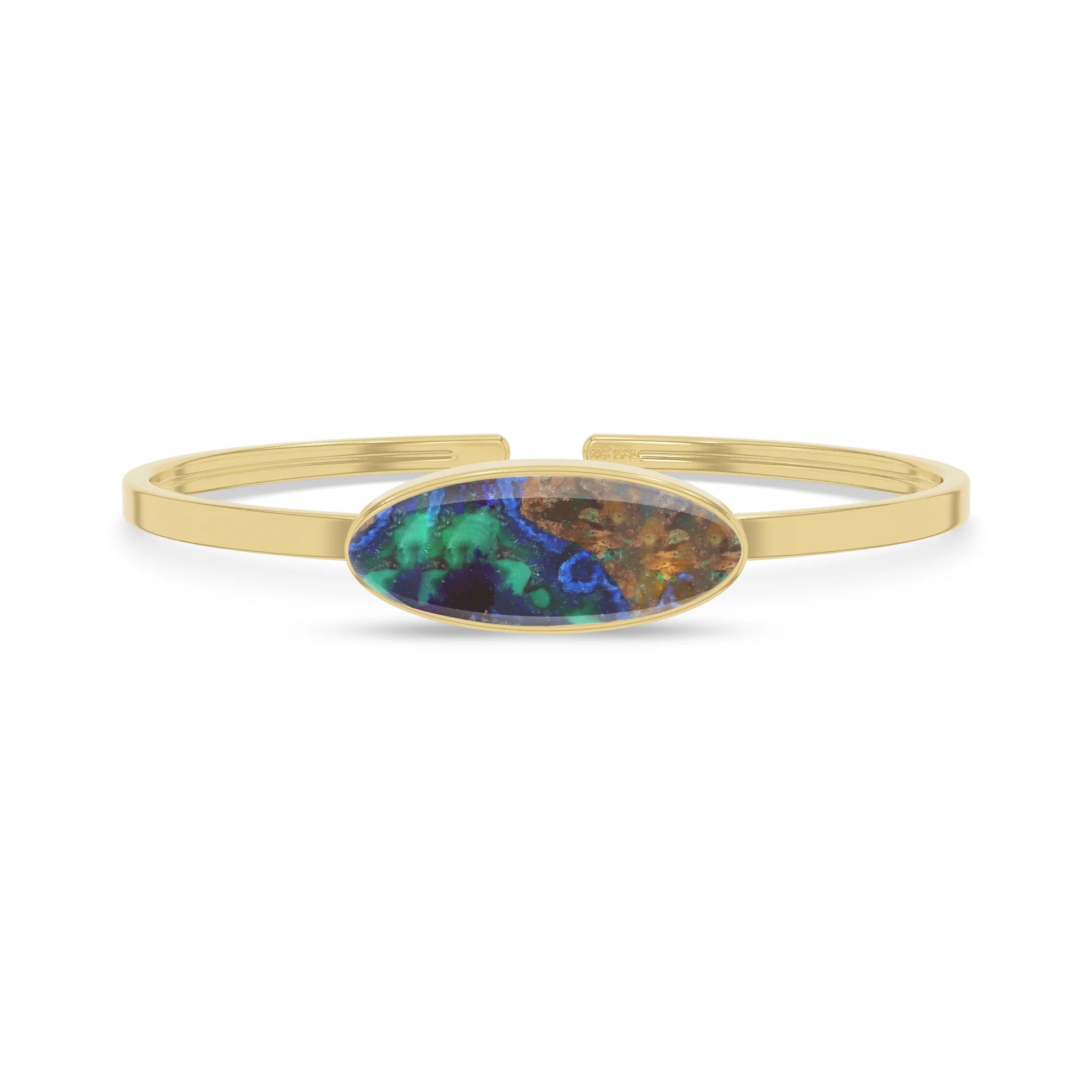 azurite malachite rough bracelet