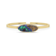 azurite malachite rough bracelet