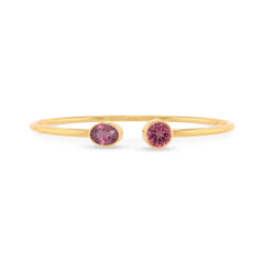 pink tourmaline cut bracelet