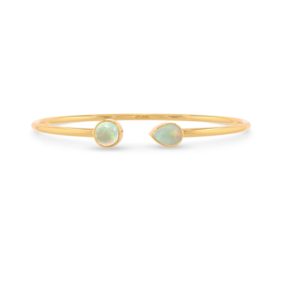 ethiopian opal cab bracelet