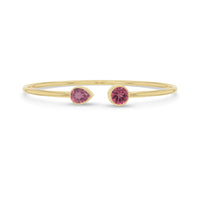 pink tourmaline cut bracelet