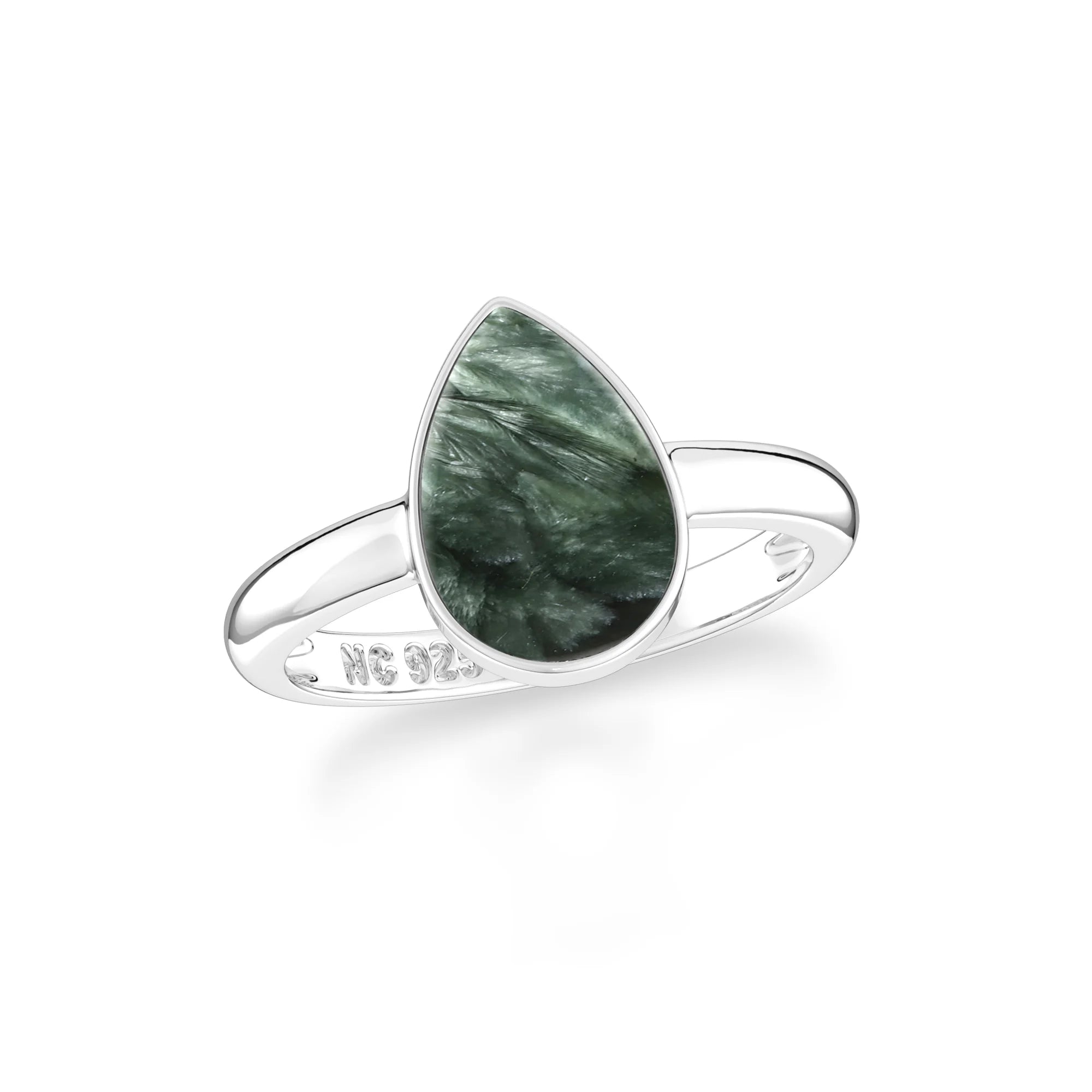 rose quartz bezel-set ring