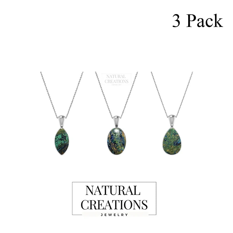 azurite malachite pendant