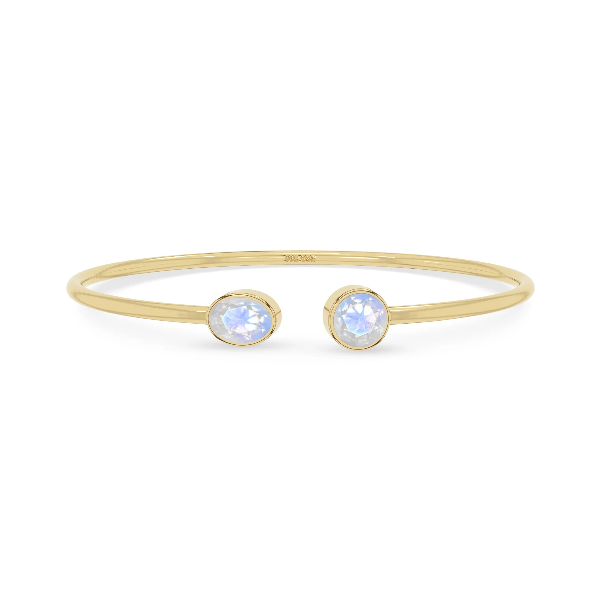 rainbow moonstone cut bracelet