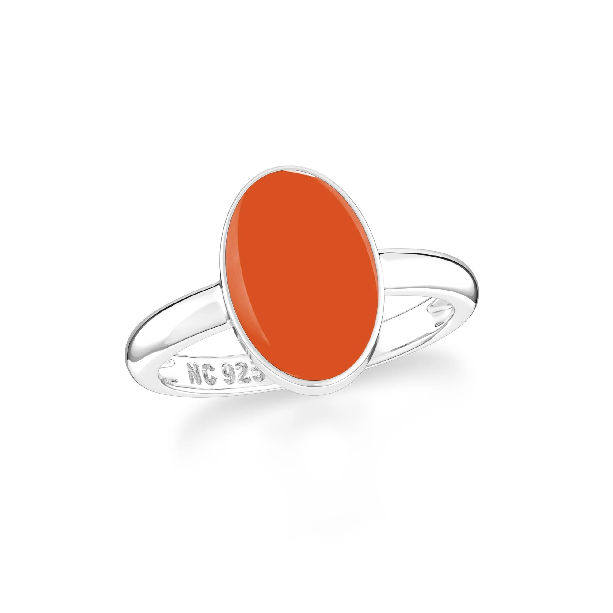 carnelian bezel-set ring