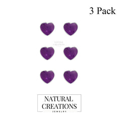 amethyst slice earrings