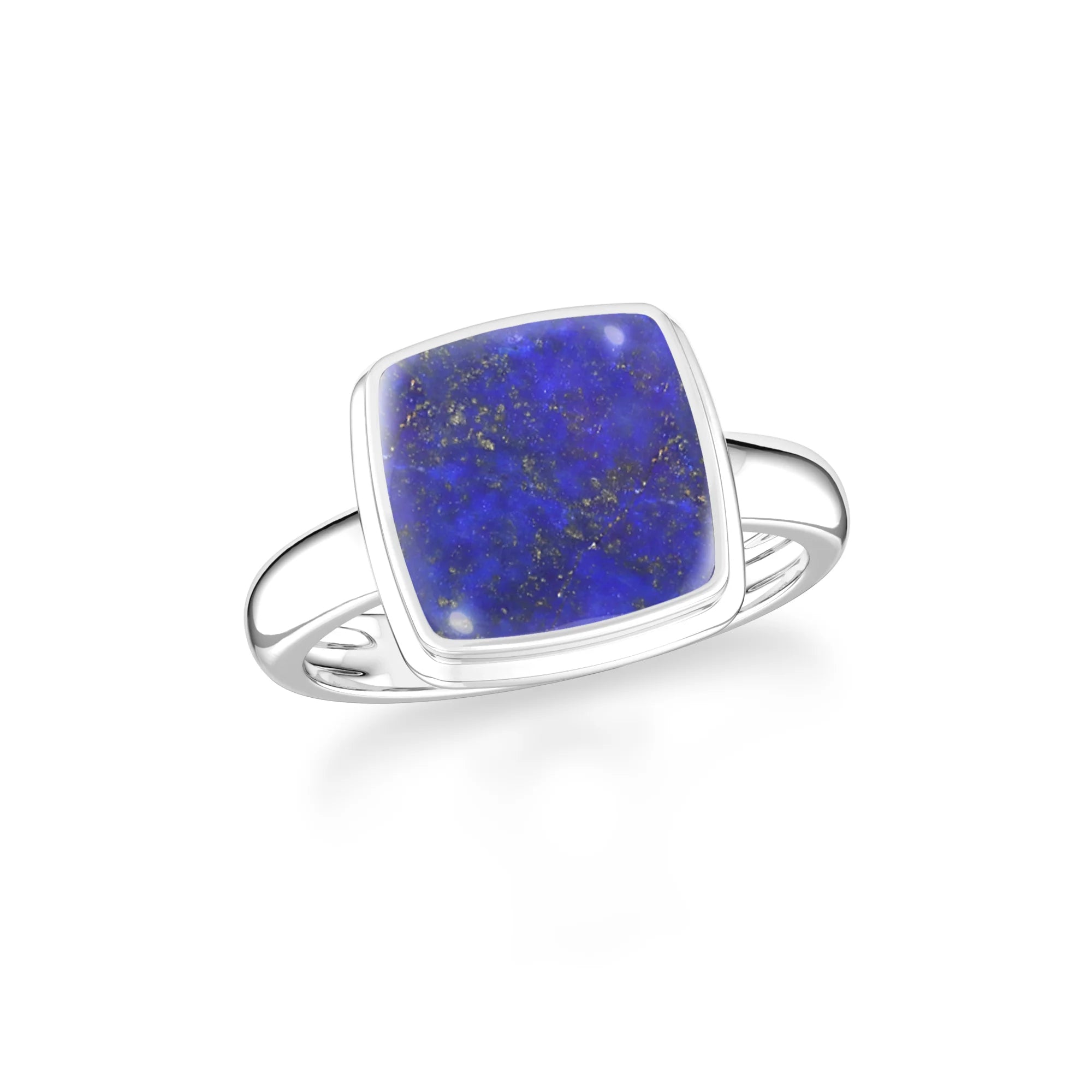 lapis-lazuli bezel-set ring