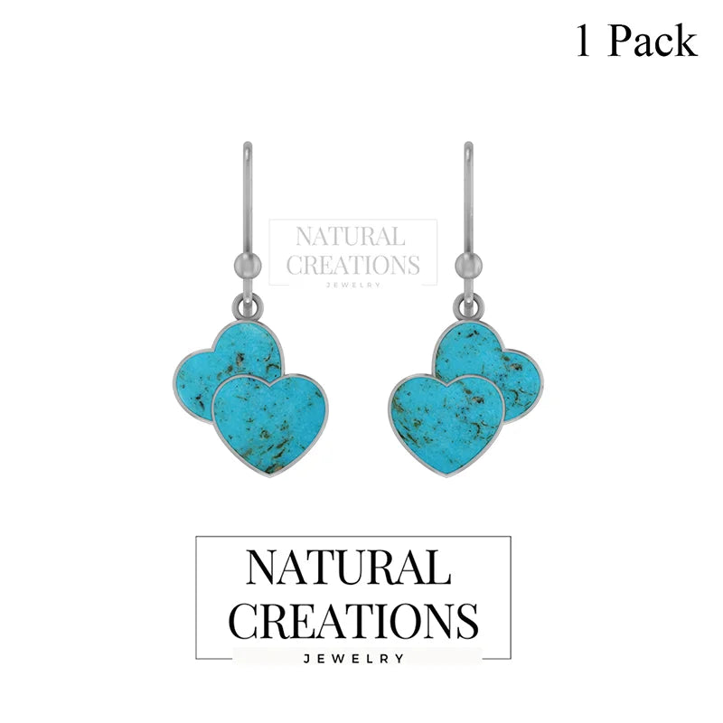 turquoise slice earrings