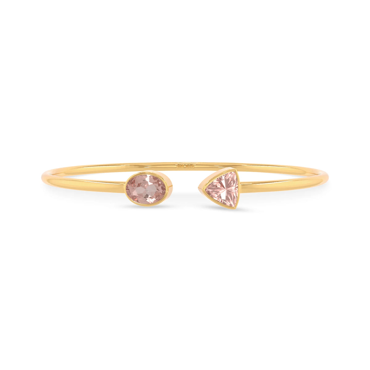 morganite cut bracelet