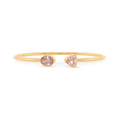 morganite cut bracelet