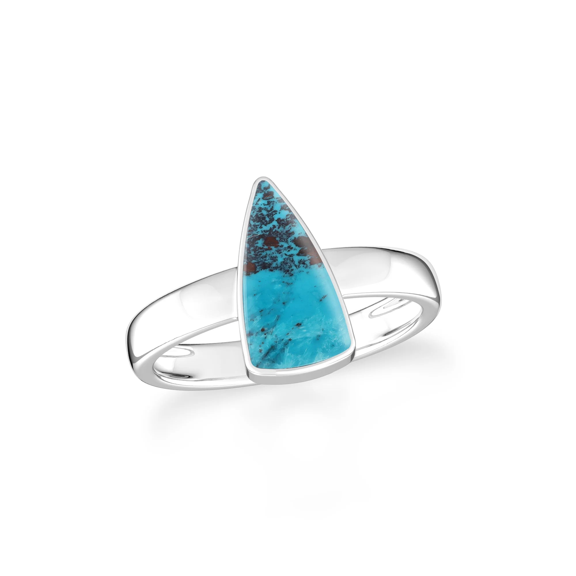 shattuckite bezel-set ring