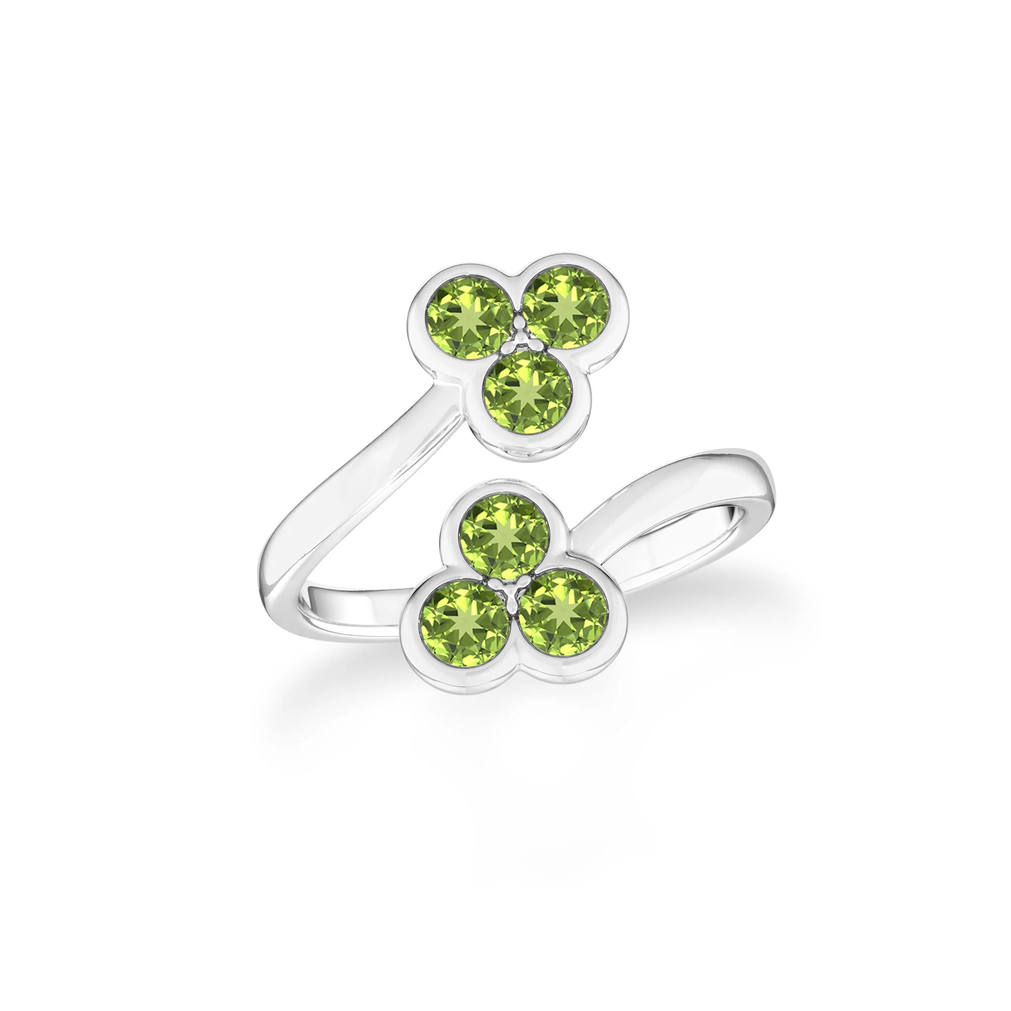 peridot bezel-set ring