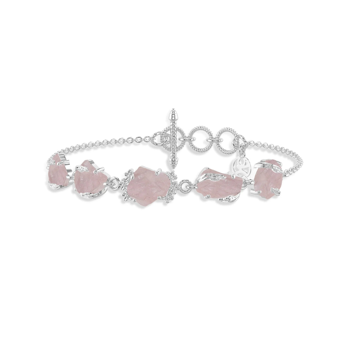 morganite rough bracelet