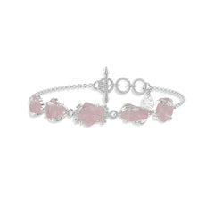 morganite rough bracelet