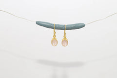 morganite cut earrings