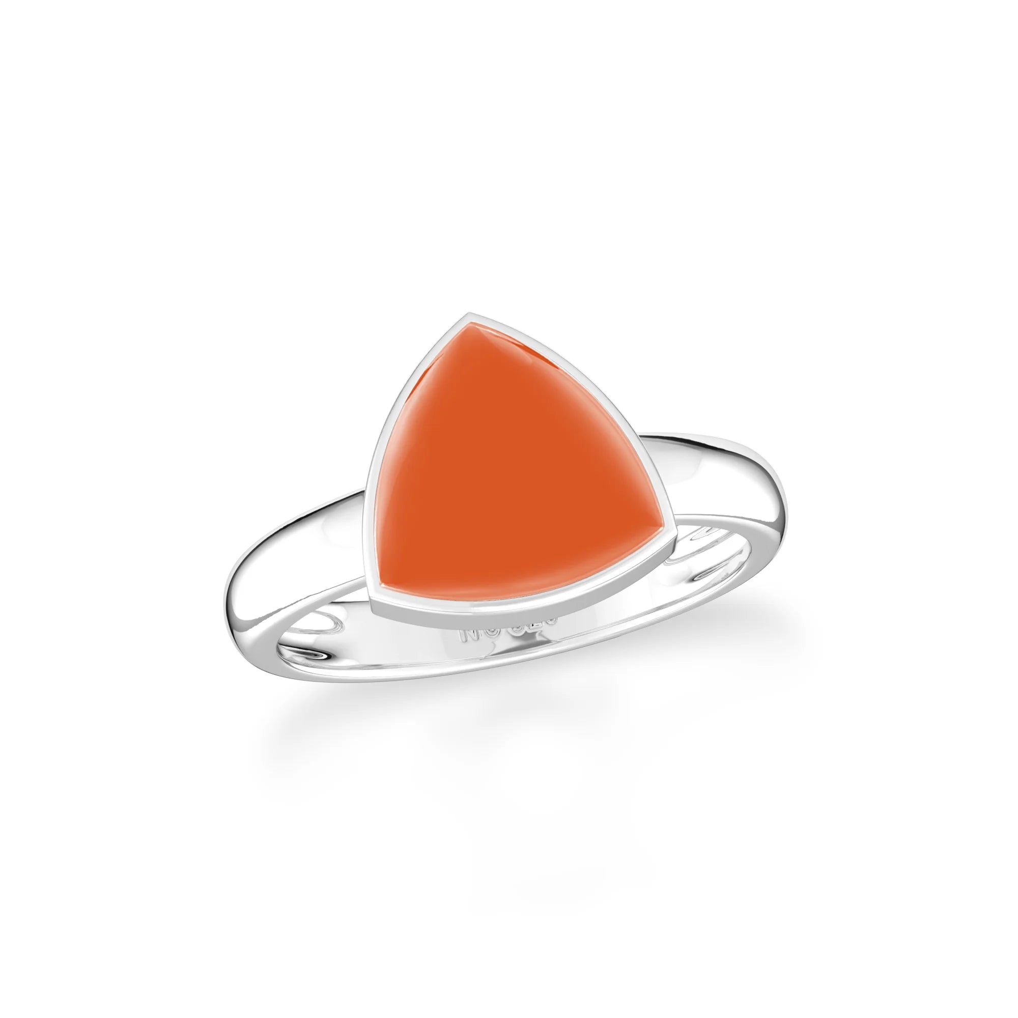 carnelian bezel-set ring