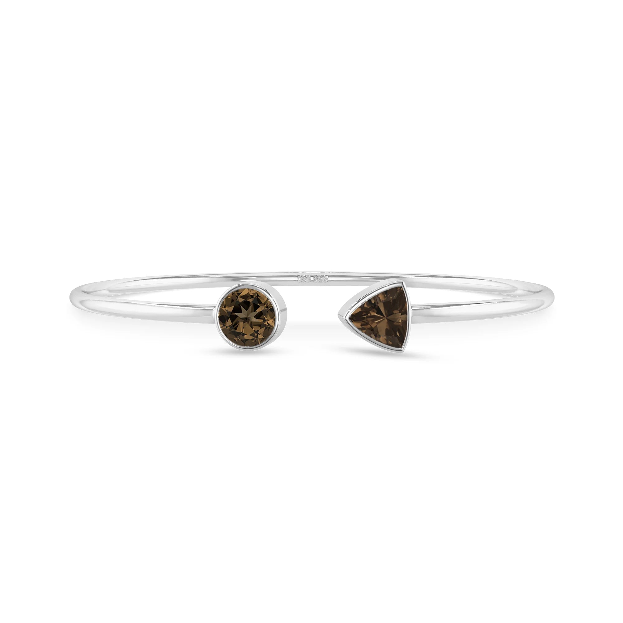smoky quartz cut bracelet