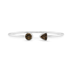 smoky quartz cut bracelet