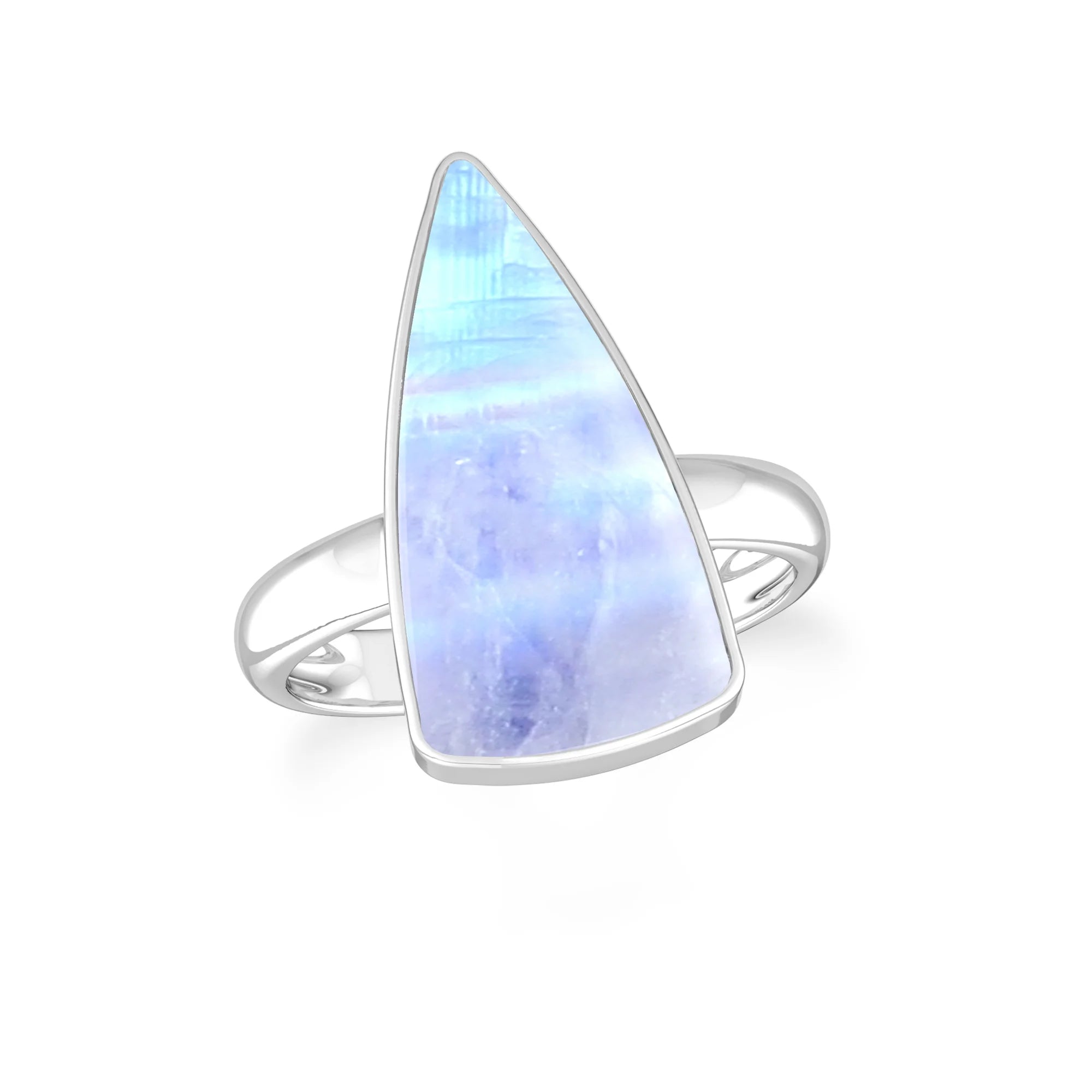 purple-moonstone bezel-set ring