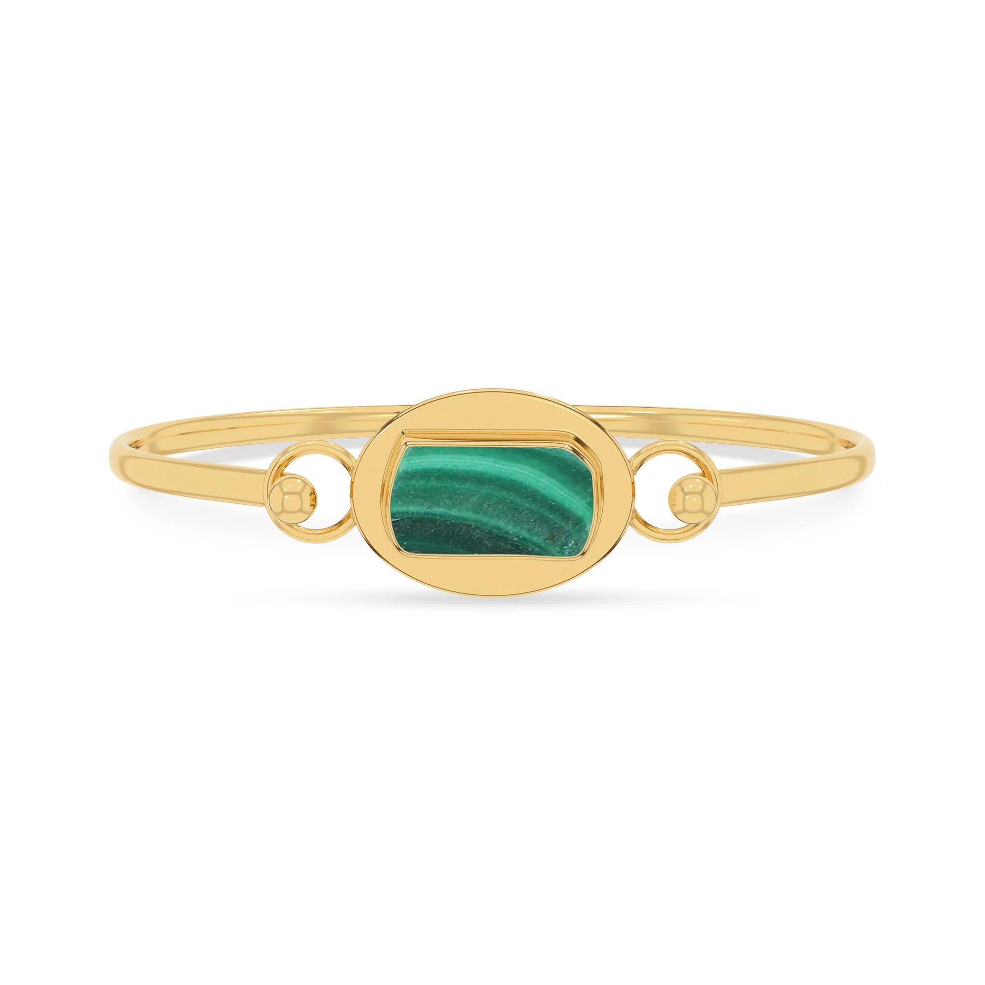 malachite rough bracelet