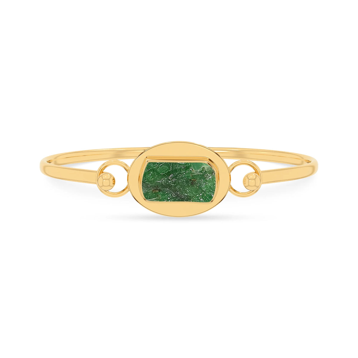 emerald rough bracelet
