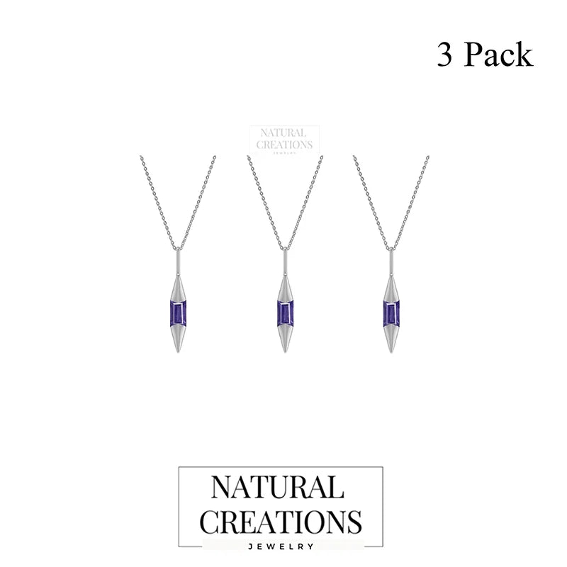 iolite pendant