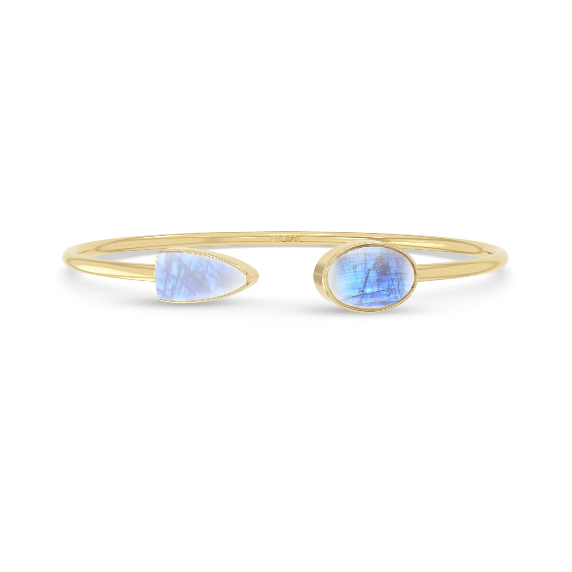 rainbow moonstone cab bracelet
