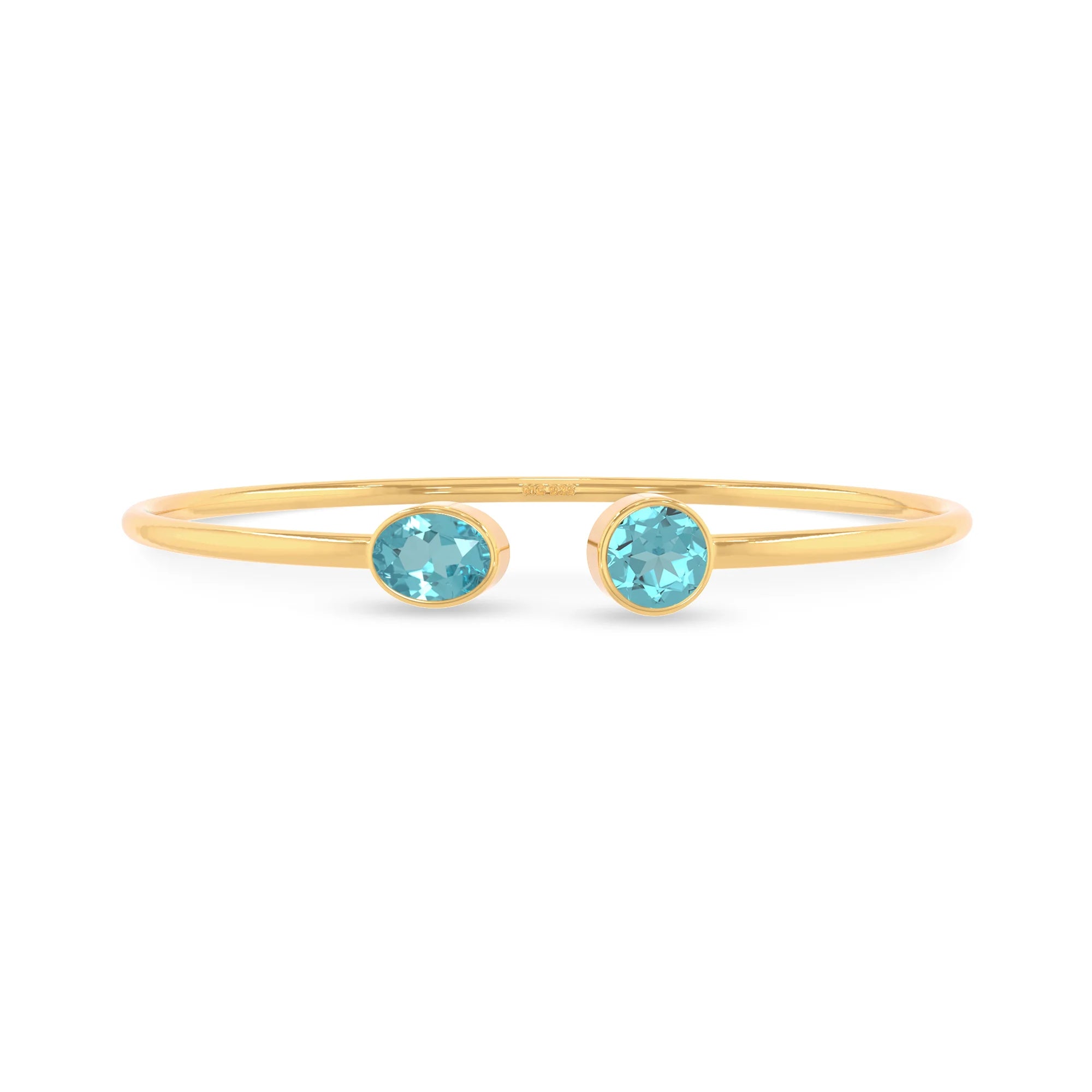 paraiba apatite cut bracelet
