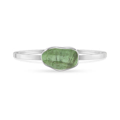 green-tourmaline rough bracelet